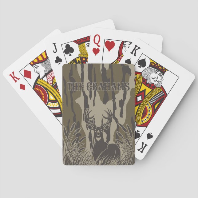 Jeu De Cartes Camo de Botomland cerf blanc camo de chasse (dos)