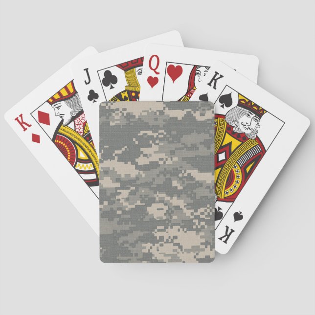 Jeu De Cartes Camouflage ARMY ACU numérique Camouflage Jouer aux (dos)