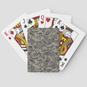 Jeu De Cartes Camouflage numérique armée pixel photo imprimé