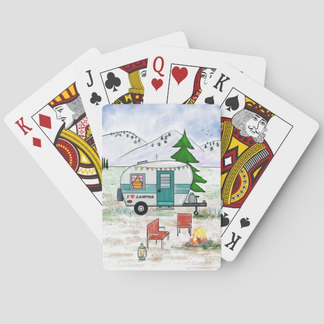 Jeu De Cartes Camp jouant aux cartes (dos)