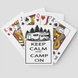 Jeu De Cartes Camp sur des cartes de jeu