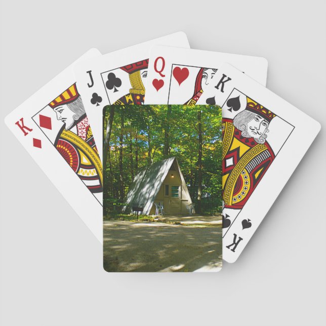 Jeu De Cartes Camping à cadre A sauvage au terrain de camping (dos)