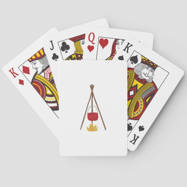 Jeu De Cartes Camping en plein air (dos)