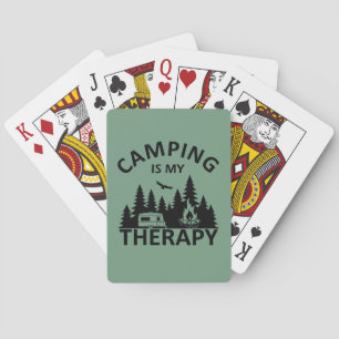 Jeu De Cartes Camping est ma thérapie drôle slogan de camper