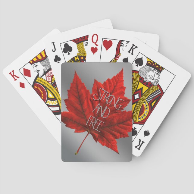Jeu De Cartes Canada Jouer aux cartes Personnaliser sur les cart (dos)