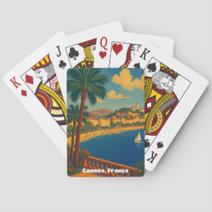 Jeu De Cartes Cannes France Côte d'Azur Vintage