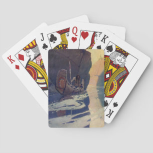 Jeu De Cartes Canoë indien vintage pagayage Sun Classic
