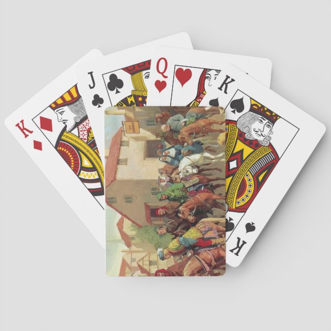 Jeu De Cartes Canterbury Tales Jouant Aux Cartes (dos)