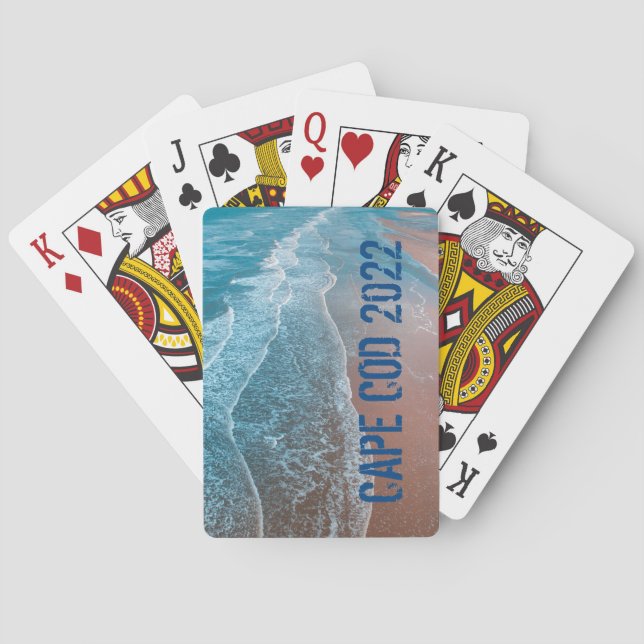 Jeu De Cartes Cape Cod Souvenir Cartes De Jeu (dos)