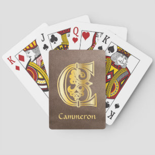 Jeu De Cartes Capitale décorative botanique médiévale C