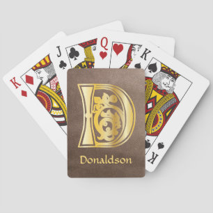 Jeu De Cartes Capitale décorative botanique médiévale D