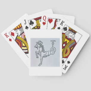 Jeu De Cartes Capricorne (la chèvre) une illustration du 'Poe
