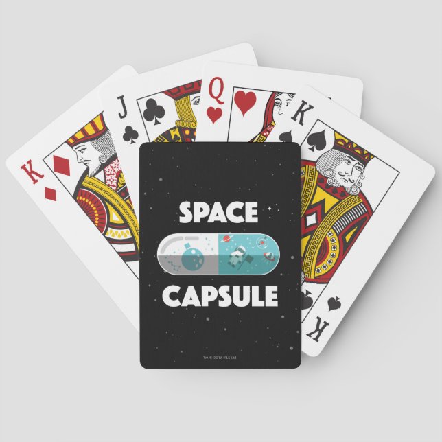 Jeu De Cartes Capsule spatiale (dos)