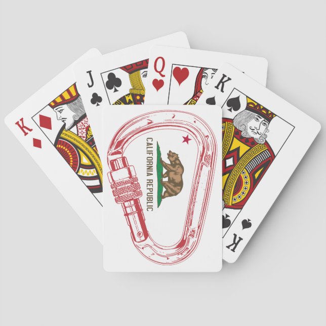 Jeu De Cartes Carabiner d'Escalade californienne (dos)