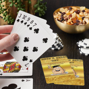 Jeu De Cartes Caractère de pomme de terre avec diplôme