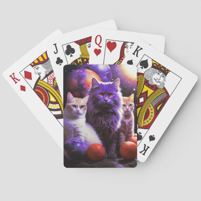 Jeu De Cartes Card Poker pour Amoureux de les chats (dos)