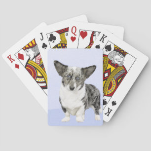 Jeu De Cartes Cardigan Welsh Corgi Peinture - Art Chien original