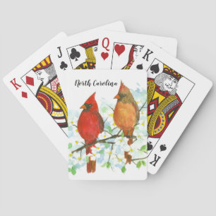 Jeu De Cartes Cardinaux du Nord Cardinaux Oiseaux de Caroline du