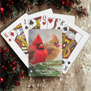 Jeu De Cartes Cardinaux du Nord dans Pine Tree Winter Nom de fam