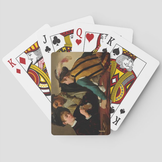 Jeu De Cartes Cardsharps, 1595 par Caravaggio (dos)