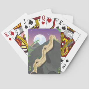 Jeu De Cartes Caricature de la Grande Muraille de Chine