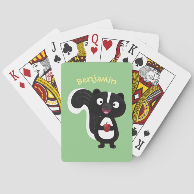 Jeu De Cartes Caricature de skunk jote happy (dos)