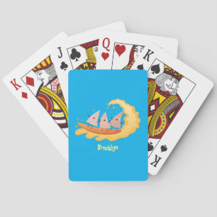 Jeu De Cartes Caricature de surf pour chips de maïs mignonette n