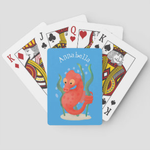 Jeu De Cartes Caricature d'hippocampe pygmée