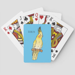 Jeu De Cartes Caricature pour oiseaux Cockatiel