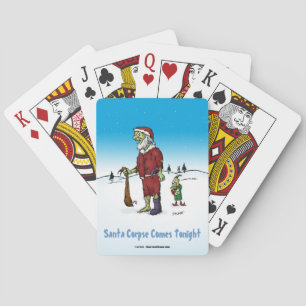 Jeu De Cartes Caricature Zombie de père Noël Corpse