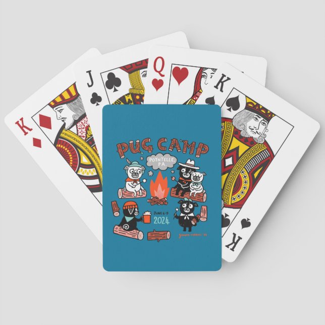 Jeu De Cartes Carlin Camp 2024 Playing Cards (dos)