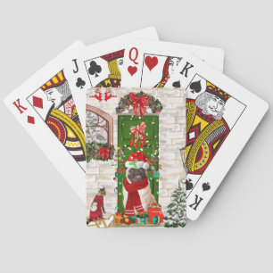 Jeu De Cartes Carlin Chien Noël