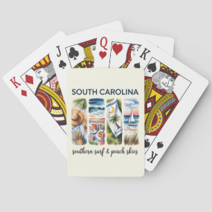 Jeu De Cartes Caroline du Sud - Surf Sud et ciel de pêche