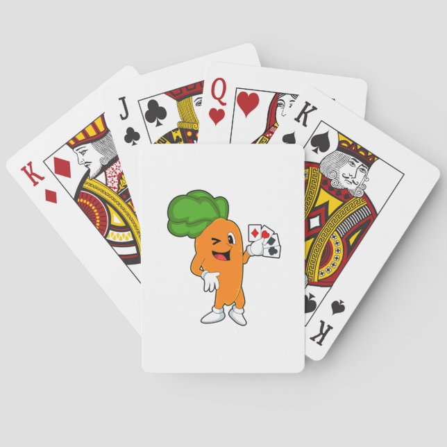 Jeu De Cartes Carotte au Poker avec cartes de Poker (dos)