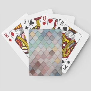 Jeu De Cartes Carreaux multicolores