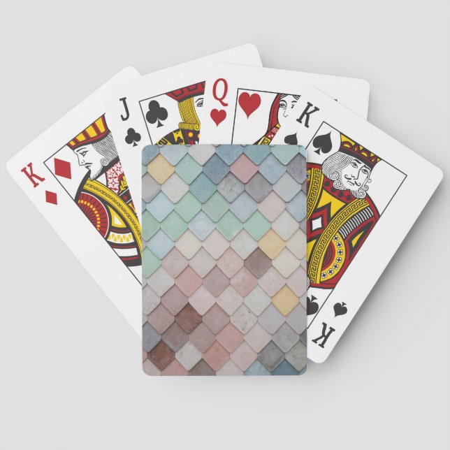 Jeu De Cartes Carreaux multicolores (dos)