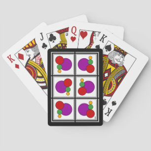 Jeu De Cartes Carrés et cercles Abstraits