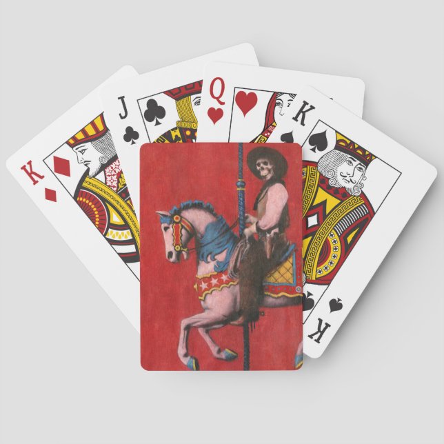 Jeu De Cartes Carrousel de cowboy squelette (dos)