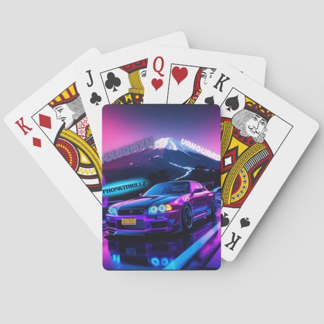 Jeu De Cartes Cartas de póquer clásicas Neon Drift Nights - Skyl (dos)