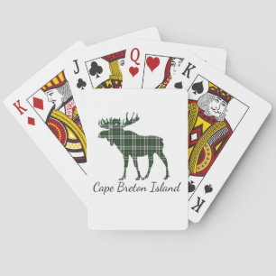 Jeu De Cartes Carte à jouer à l'orignal tartan du Cap-Breton