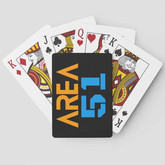 Jeu De Cartes Carte à jouer de la zone 51 (dos)