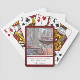 Jeu De Cartes carte à vin rouge
