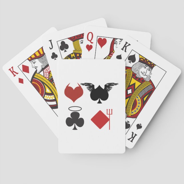 Jeu De Cartes Carte Ange et Diable Convient à bicyclette Playing (dos)