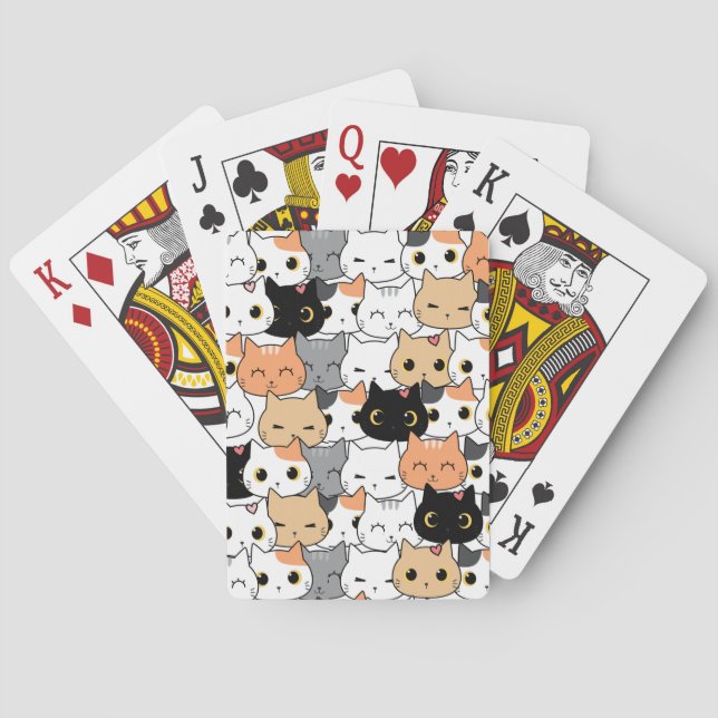 Jeu De Cartes Carte CAT de lecture (dos)