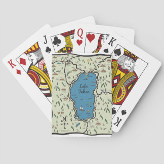 Jeu De Cartes Carte complète de la région du lac Tahoe