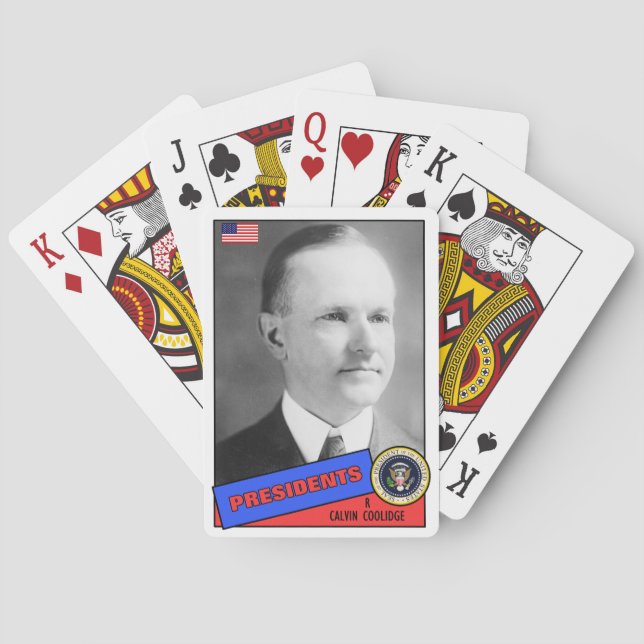 Jeu De Cartes Carte de base-ball Calvin Coolidge (dos)