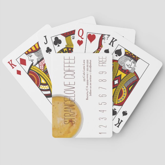 Jeu De Cartes Carte de fidélité au café Strangelove (dos)