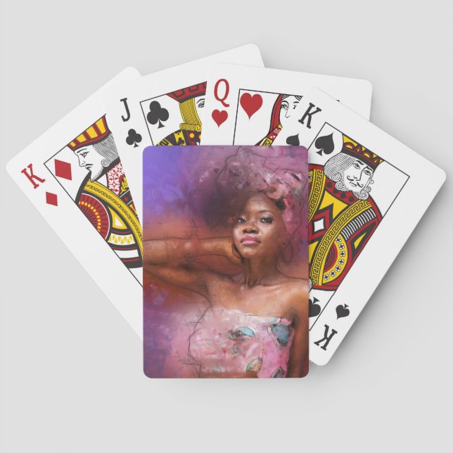 Jeu De Cartes Carte de jeu afro-américaine (dos)