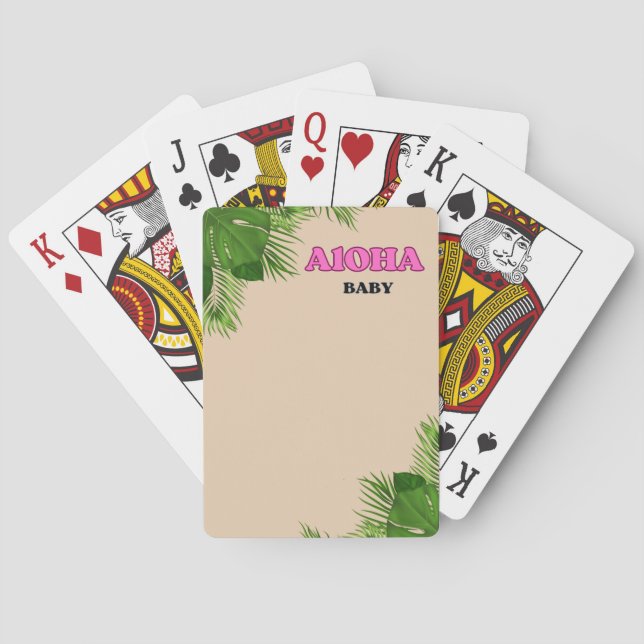 Jeu De Cartes Carte de jeu Aloha Baby (dos)