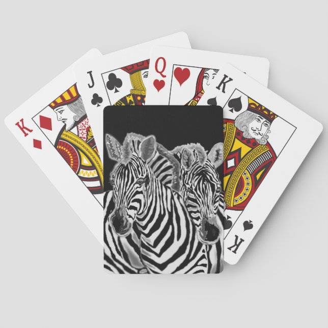 Jeu De Cartes Carte de jeu Couple Zebra (dos)